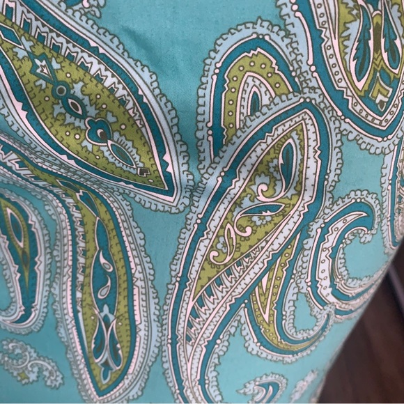 Pattern Skirt ~Valerie Stevens Petite💚💙With Belt - Picture 7 of 8